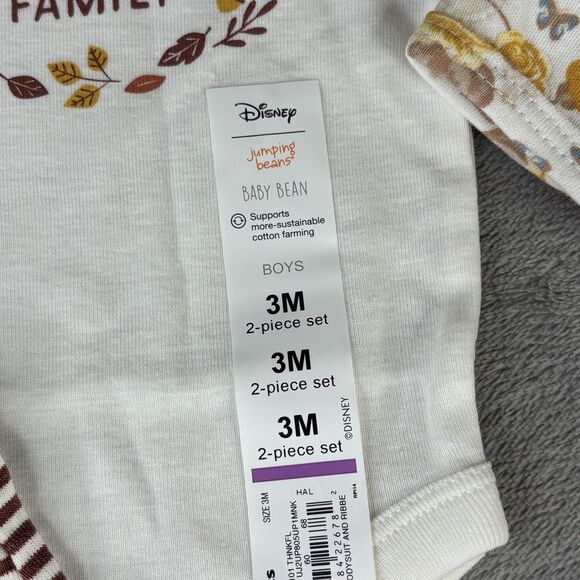 Nicole Miller Disney Baby 0-3M Outfit Lot Set Mickey Fall Floral Pants Vest NWT - Picture 5 of 14